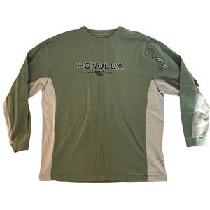 Y2K HONOLUA SURF EMBROIDERED LONG SLEEVE SHIRT
